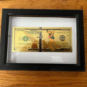 Disney Gold Cartoon Collectible Note